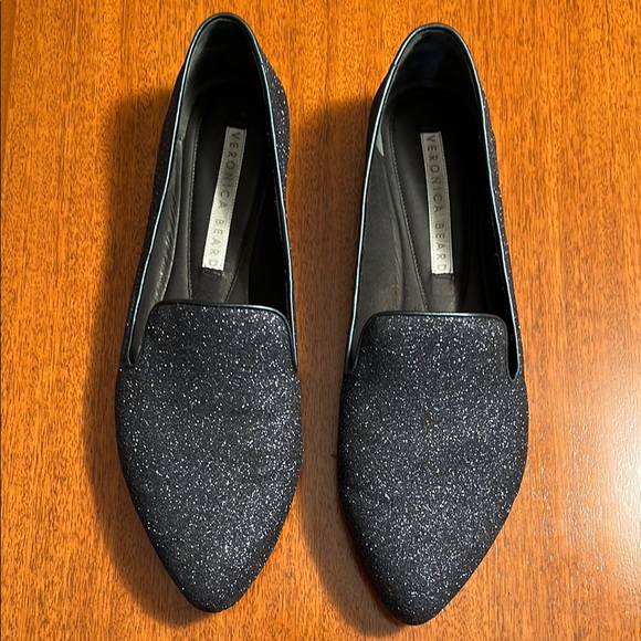Veronica Beard Shoes - Veronica Beard. Blue glitter ballet flats. Size 39. Made in Italy.